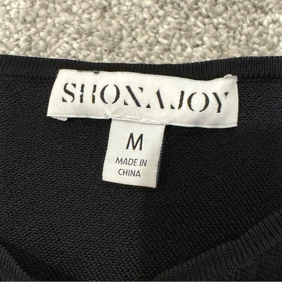 Shona Joy Basic Lucy One Shoulder Midi Dress Black Size Medium Like New - Picture 8 of 10